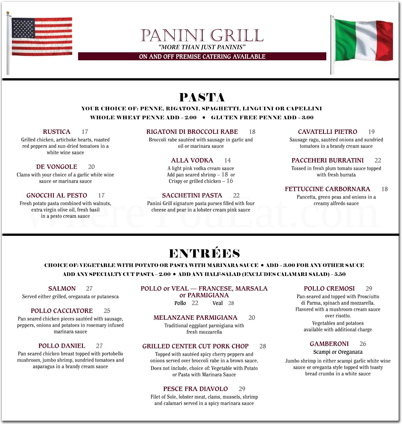 Panini Grill NJ Restaurant In Staten Island Official Menus Photos