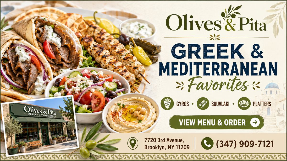 Greek & Mediterranean Favorites — Olives & Pita