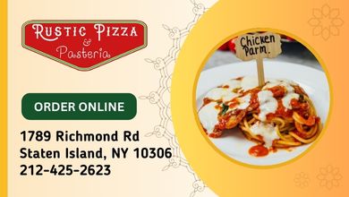 Rustic Pizza order online advertisement
