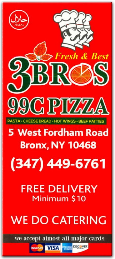 3 Bros 99 Cents Pizza