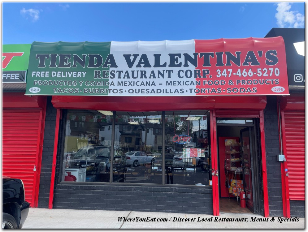 Tienda Valentina’s Restaurant Corp.