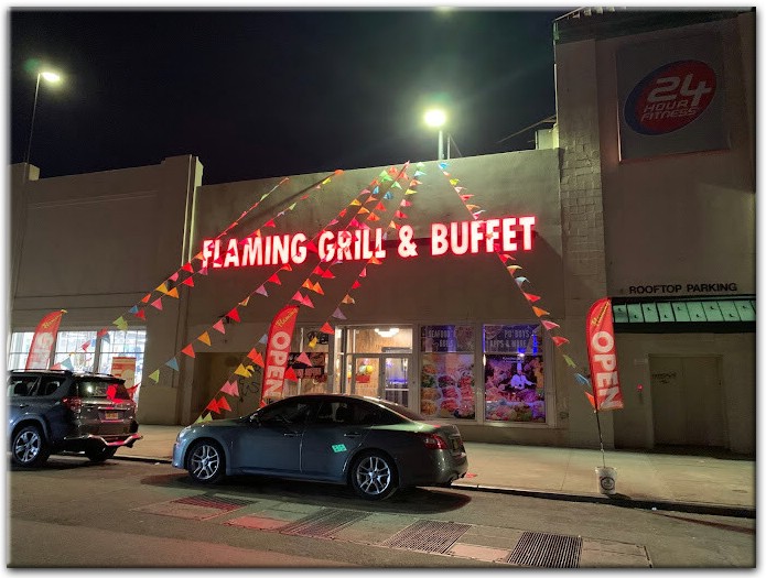 flaming grill buffet to go brooklyn