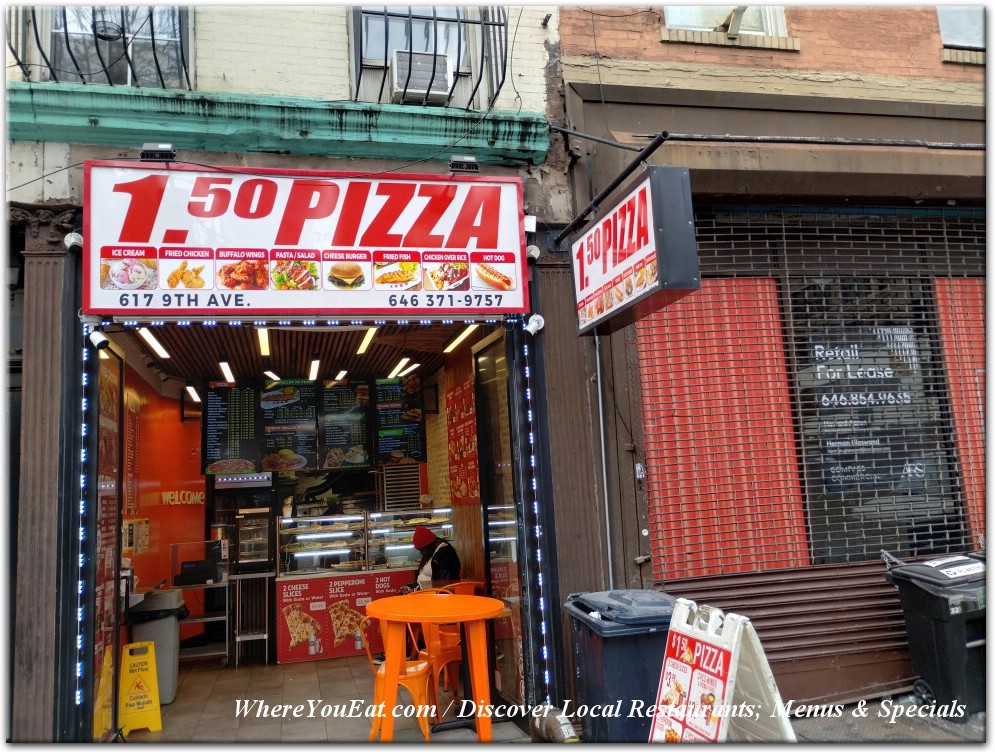 1.50 NYC Hand Tossed Pizza