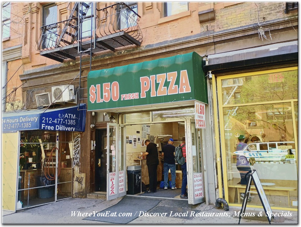 $1.50 Fresh Pizza