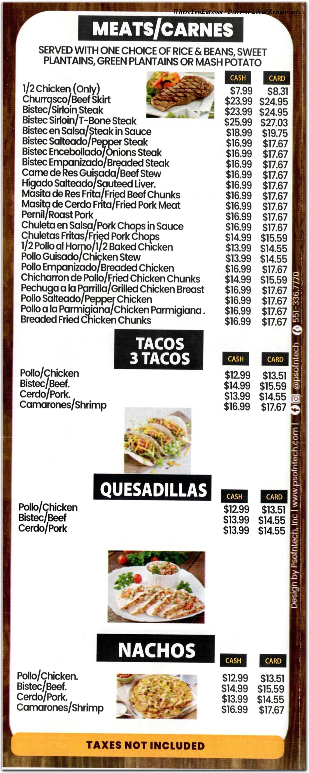 menu image