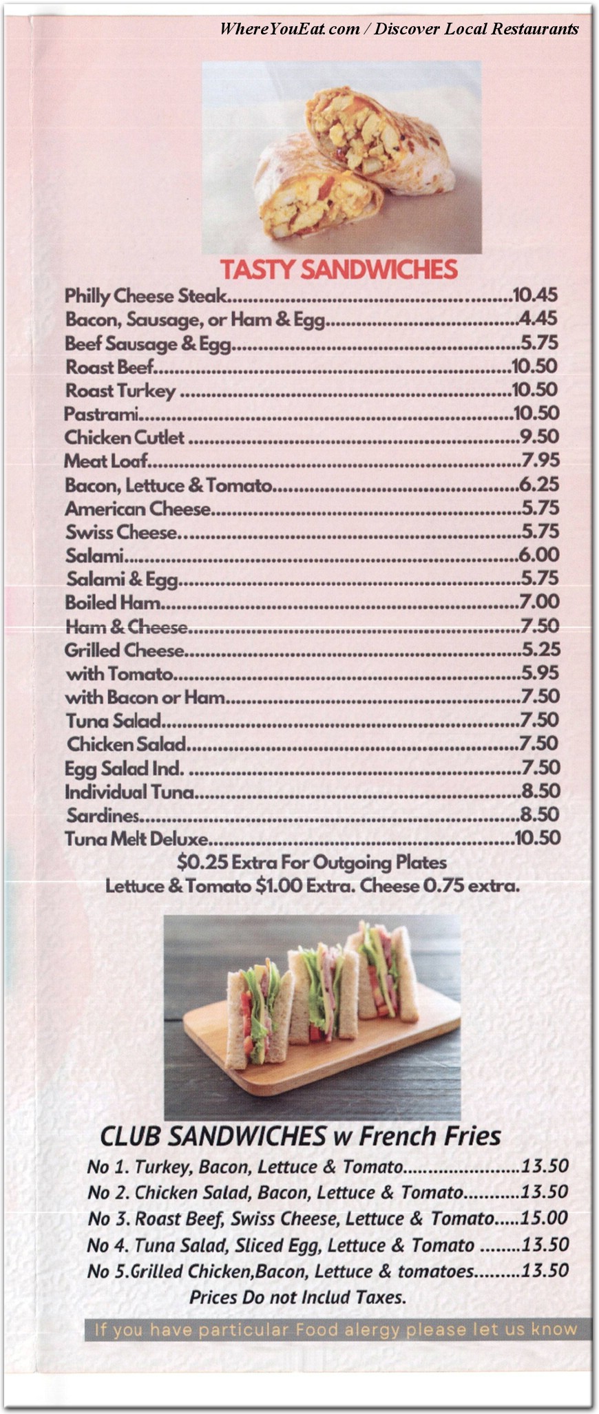 menu image