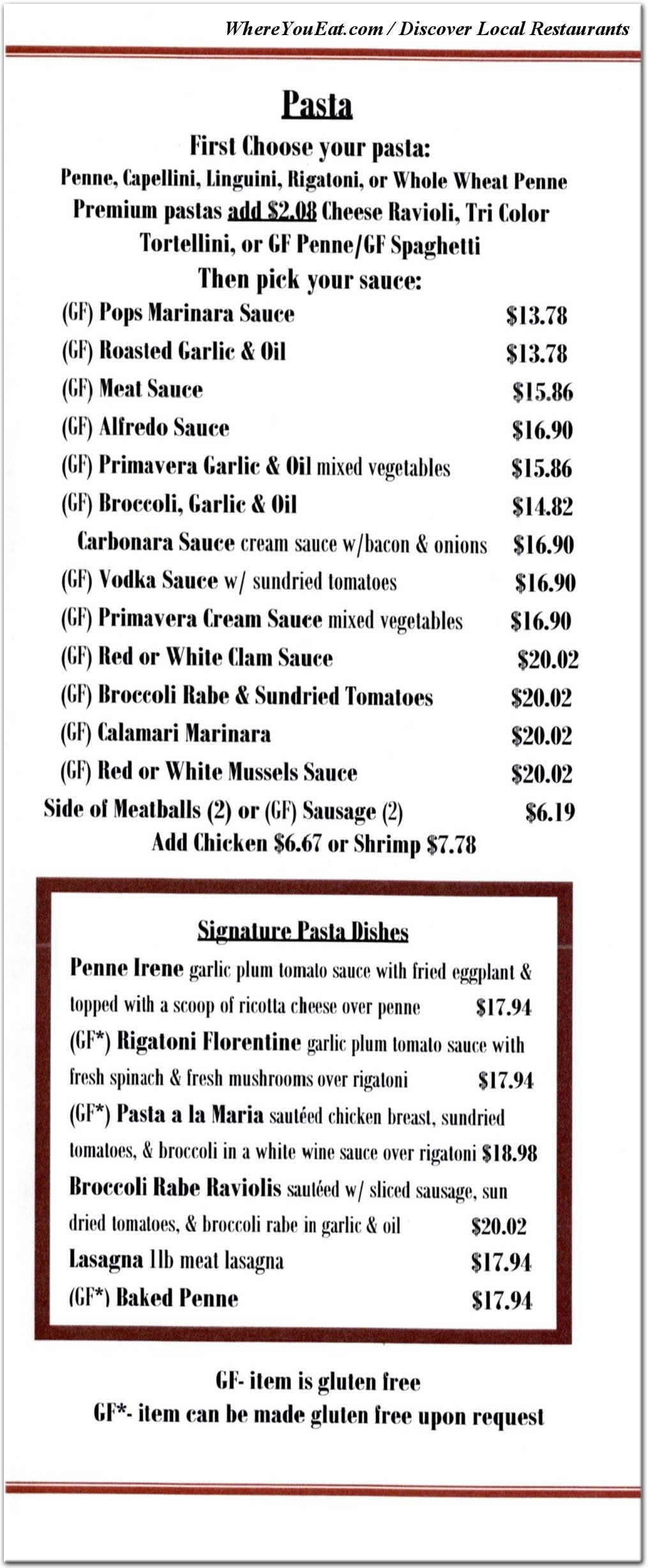 menu image
