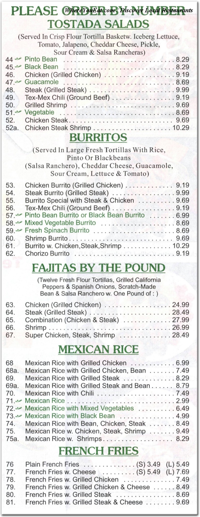 menu image