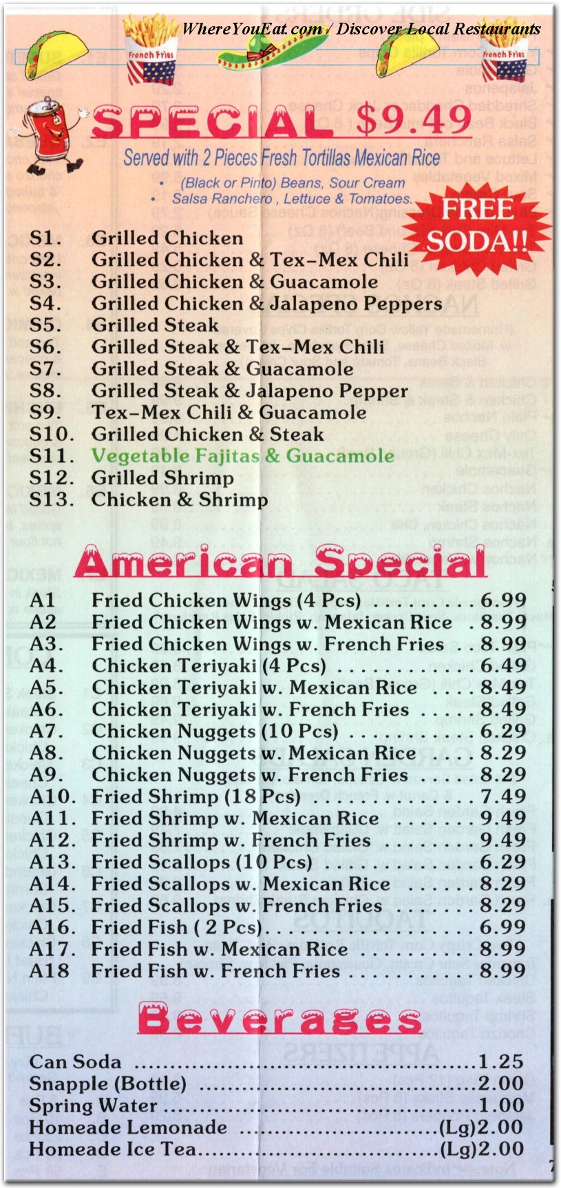 menu image