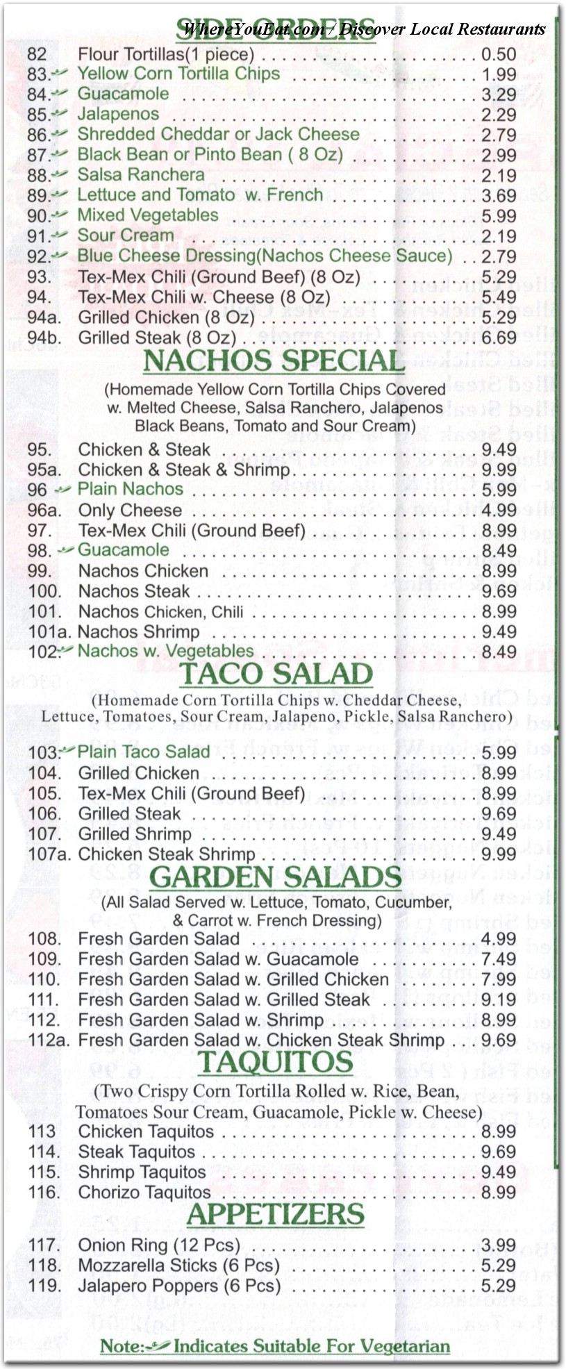 menu image