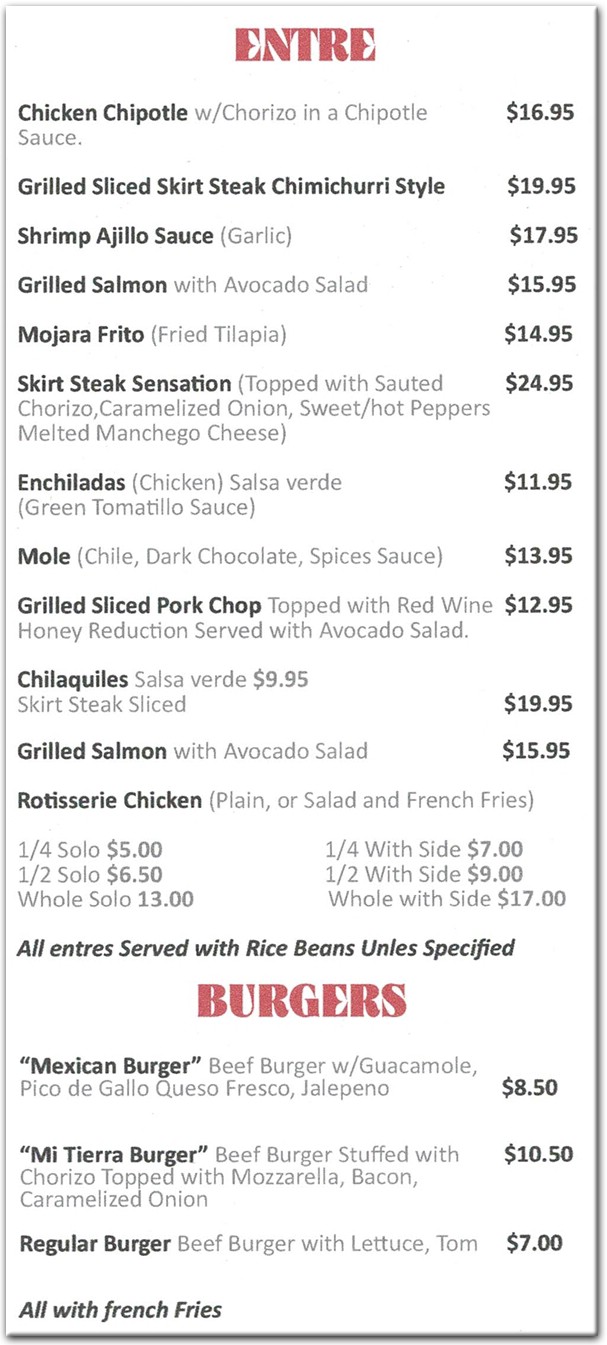 menu image