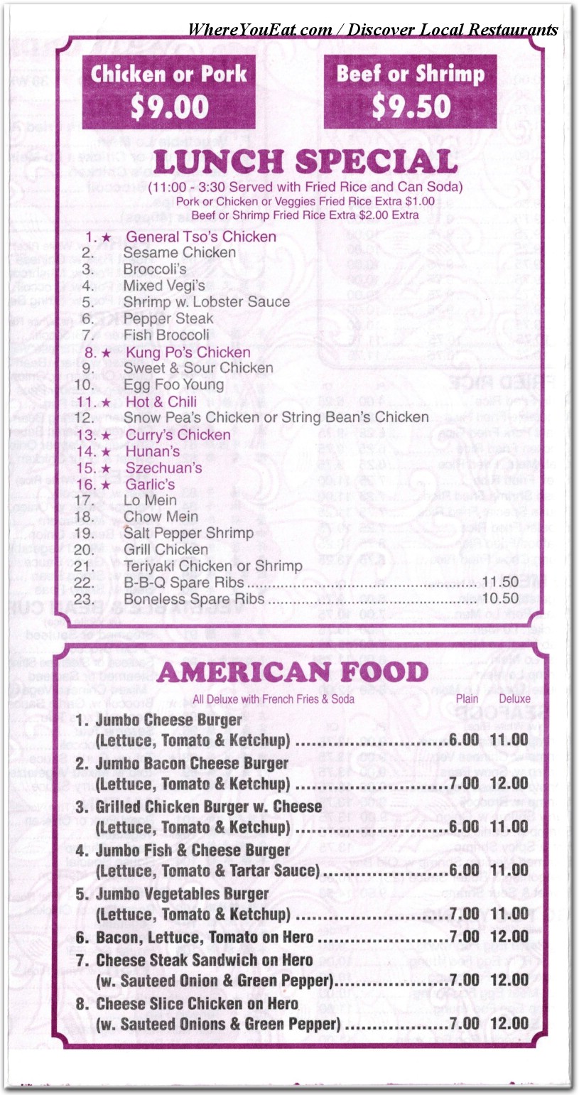 menu image