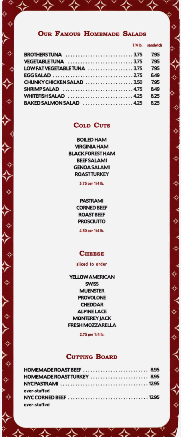 Brothers Bagels Restaurant in Brooklyn / Menus Photos