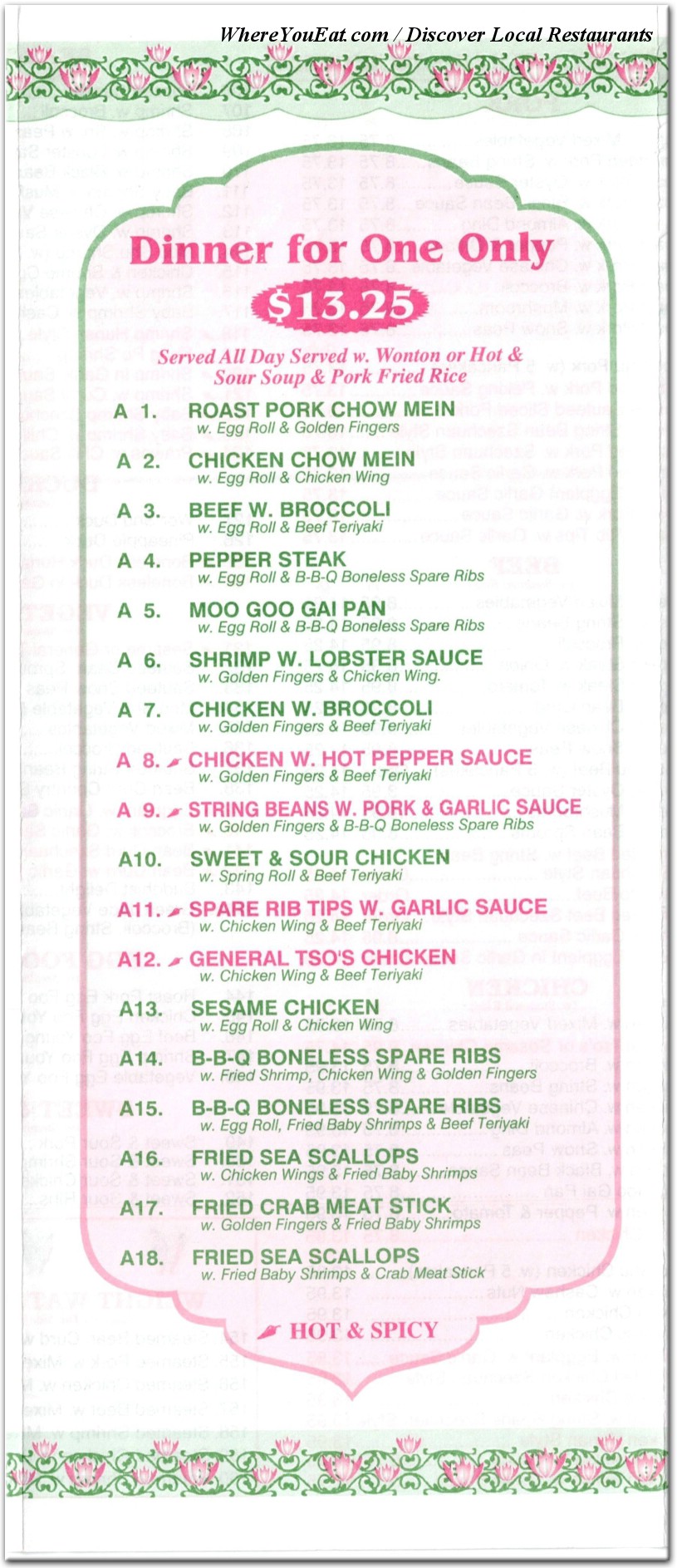 menu image