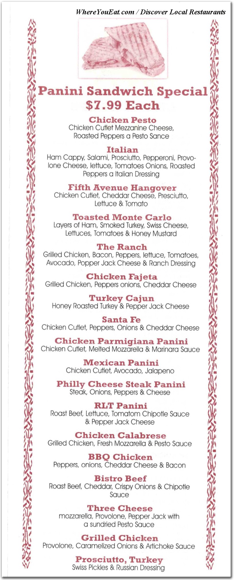 menu image