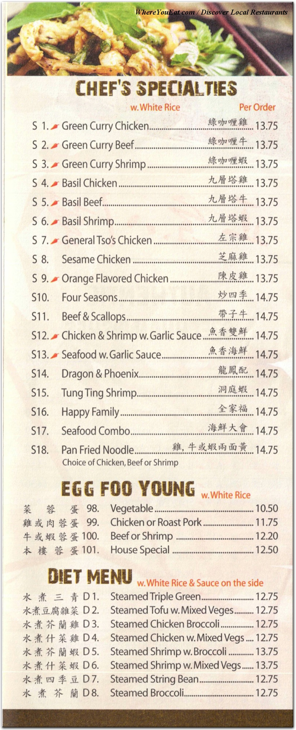 menu image