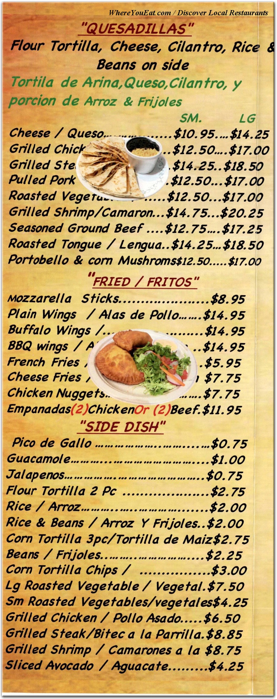 menu image