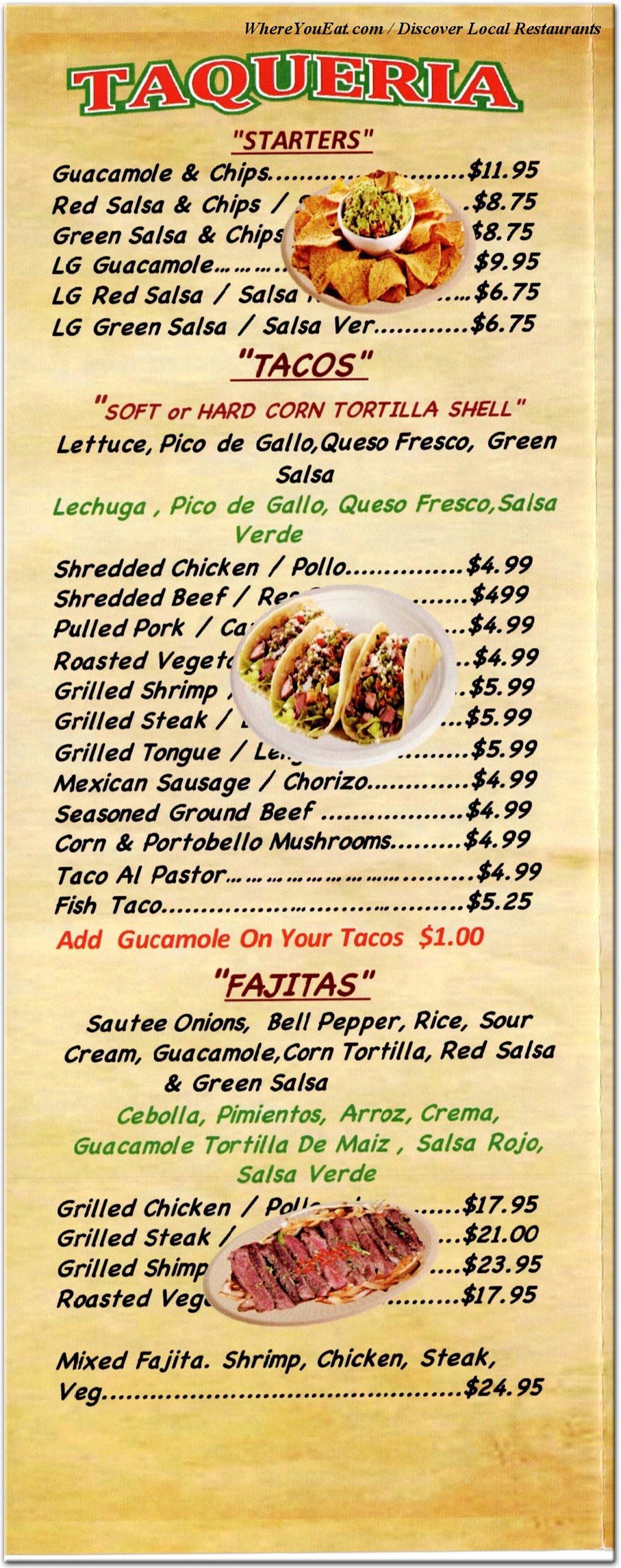 menu image