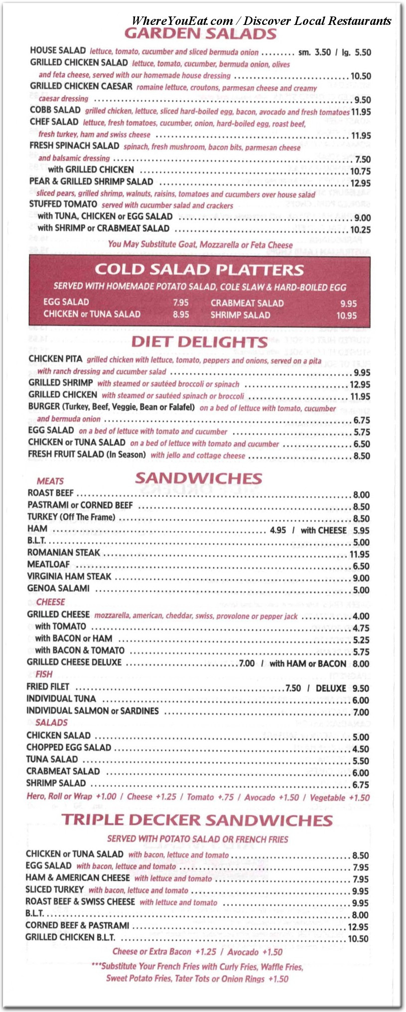 menu image
