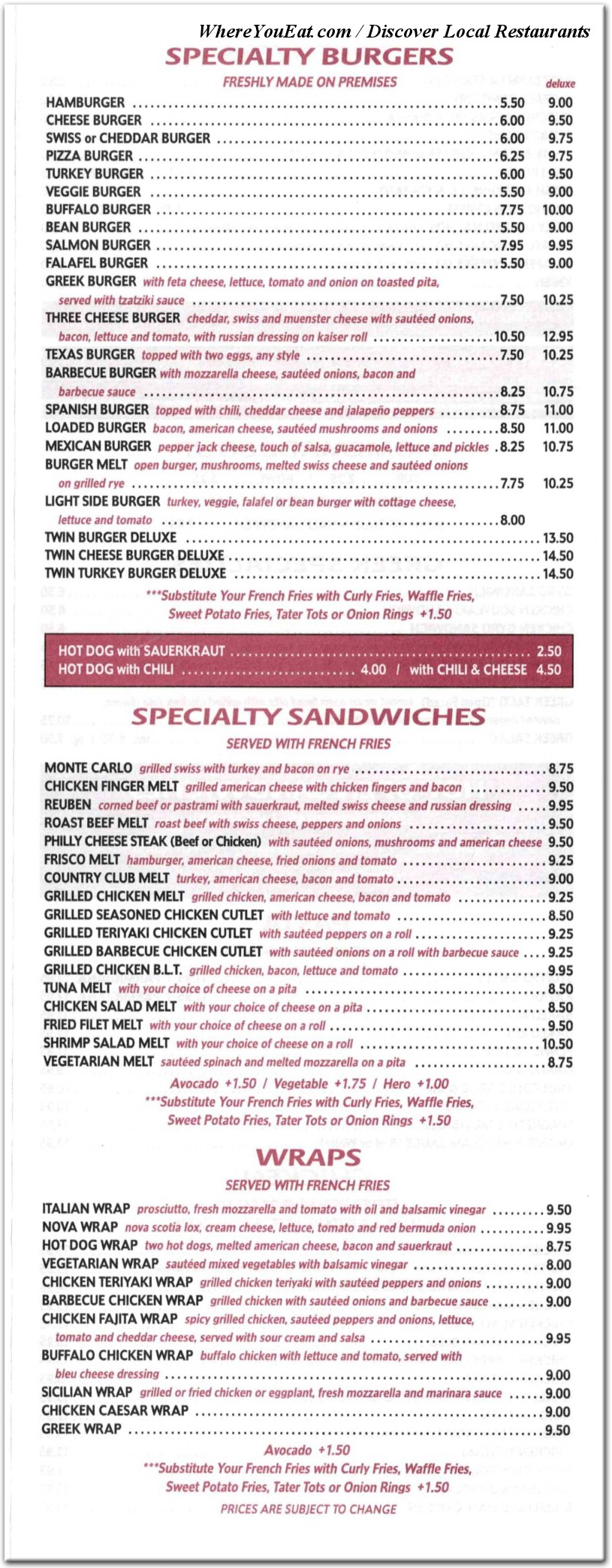 menu image