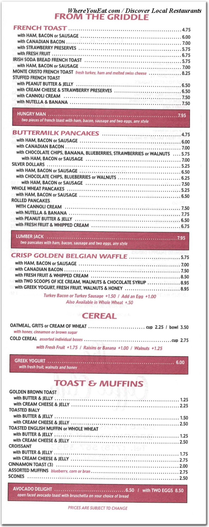 menu image