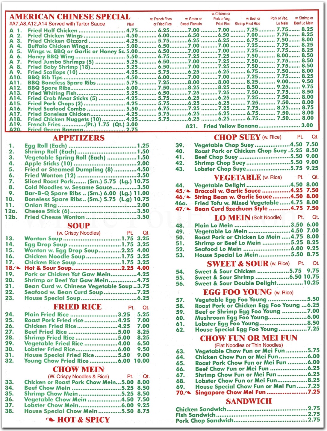 house of chang menu