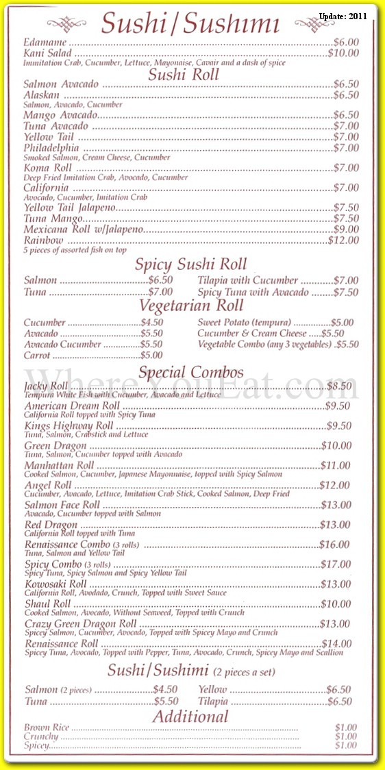 menu image