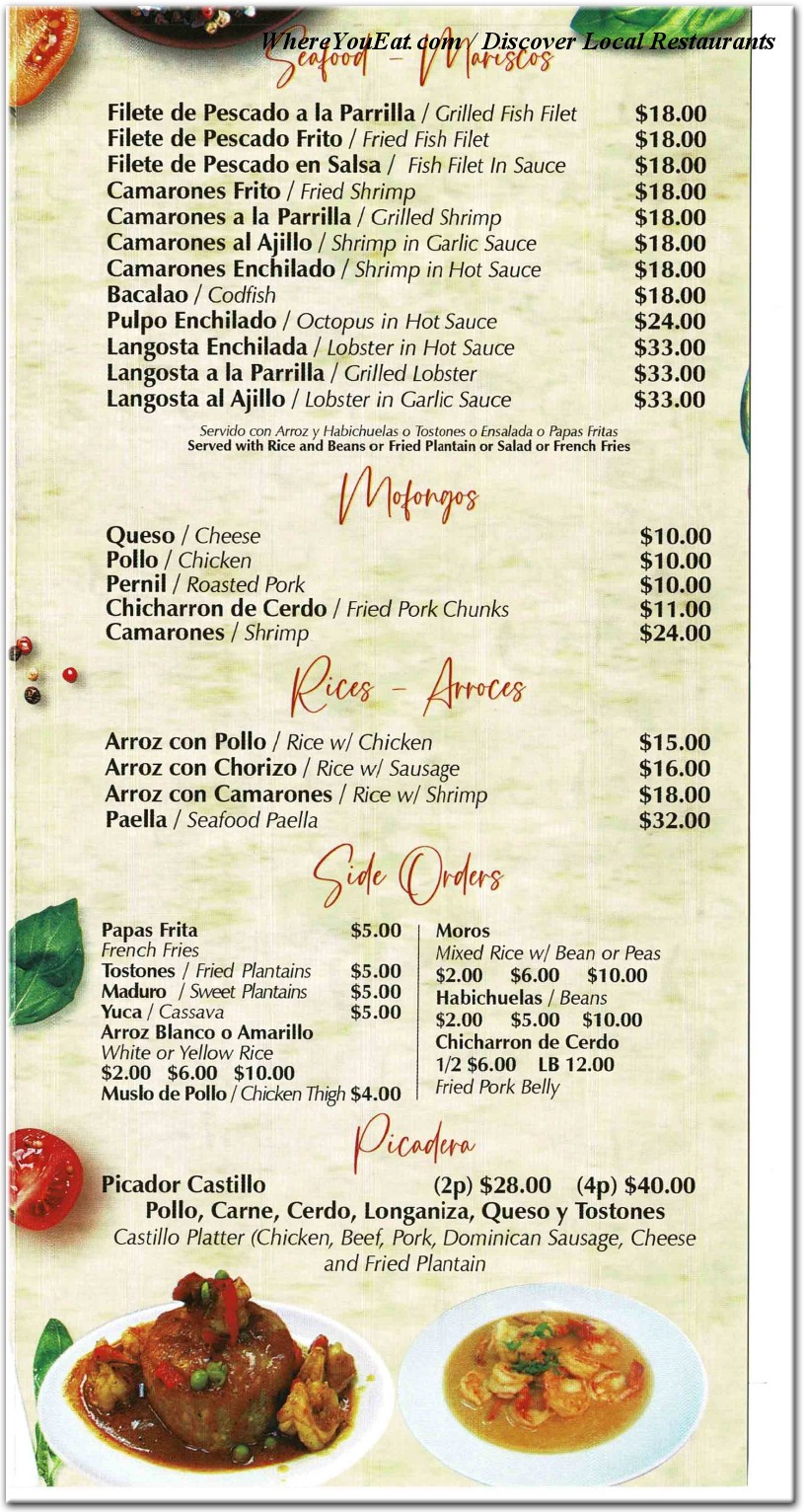 menu image