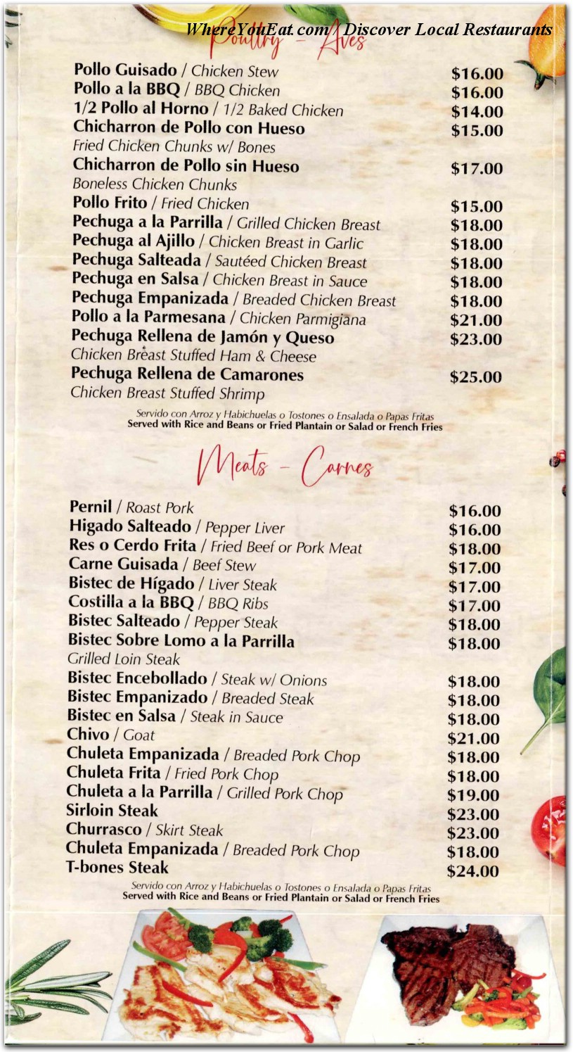 menu image