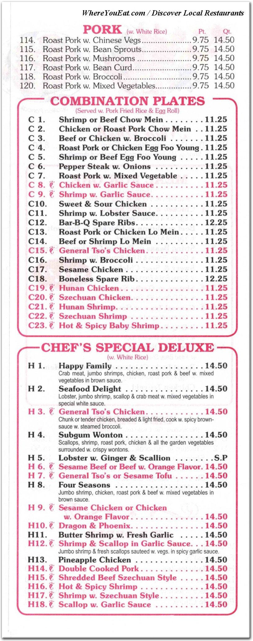 menu image
