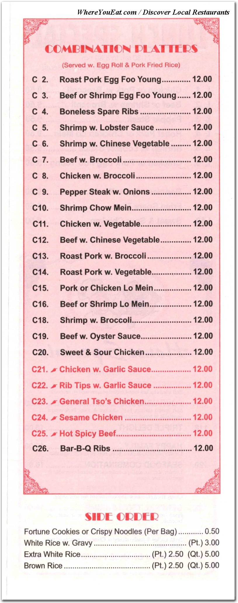 menu image