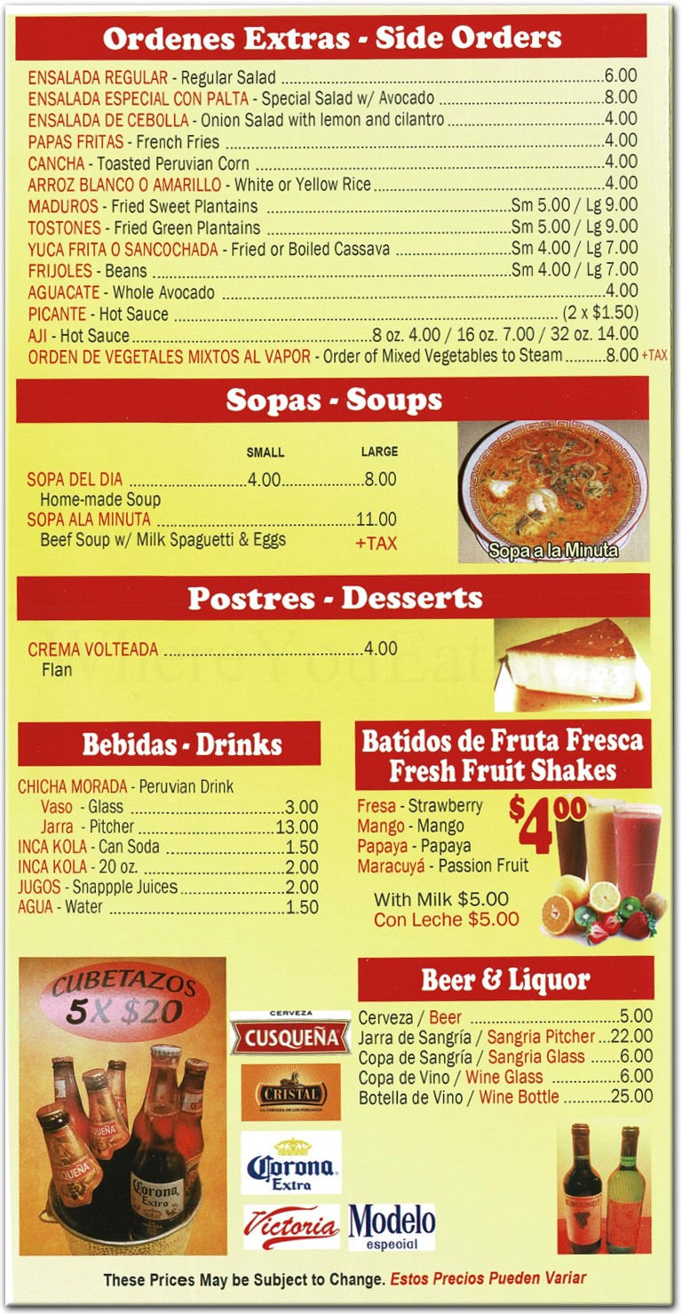 menu image