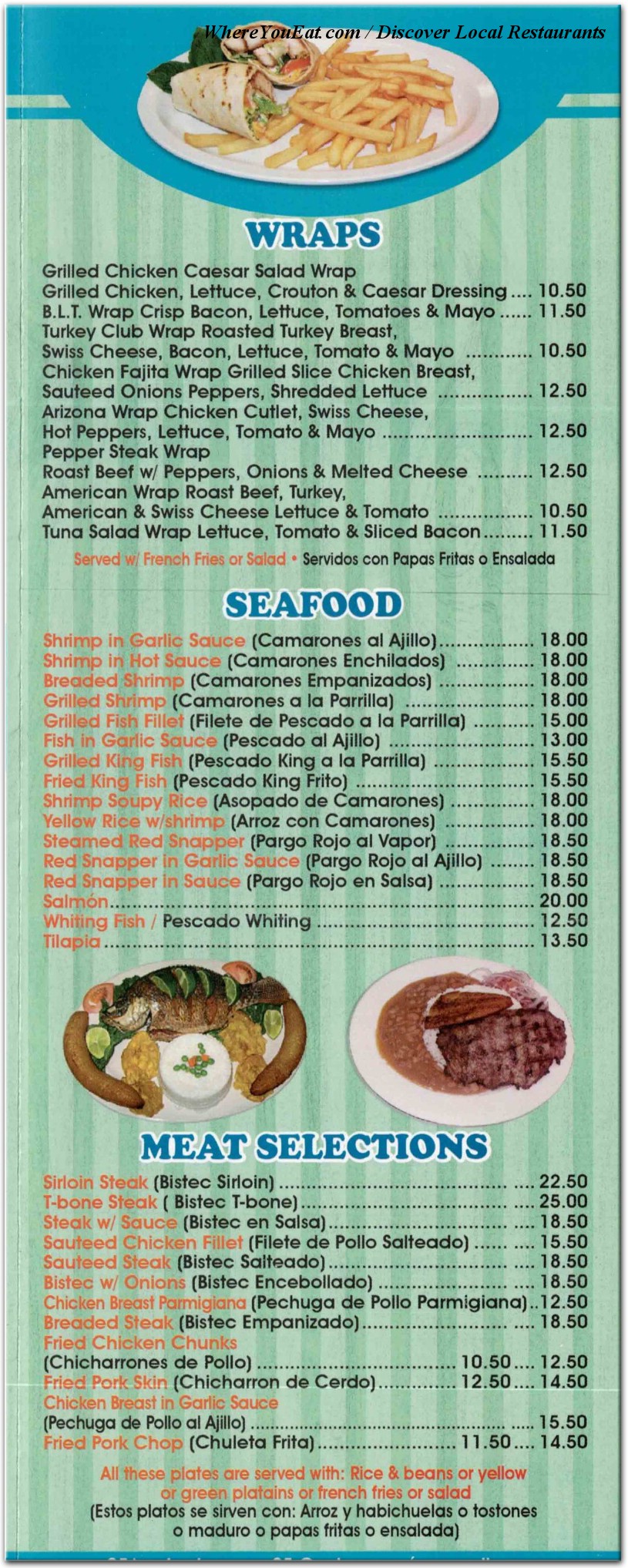 menu image