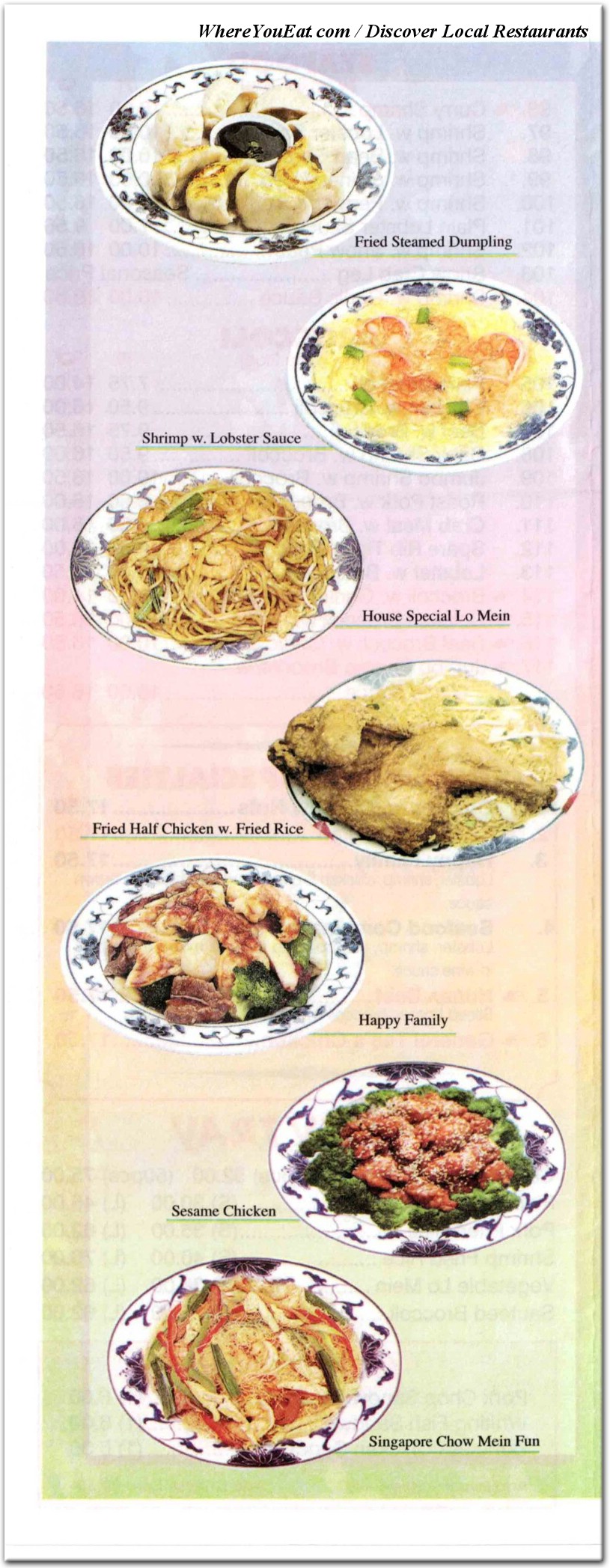 menu image