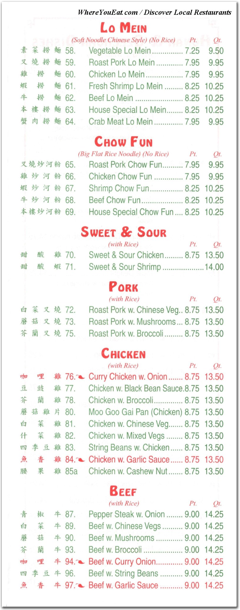 menu image