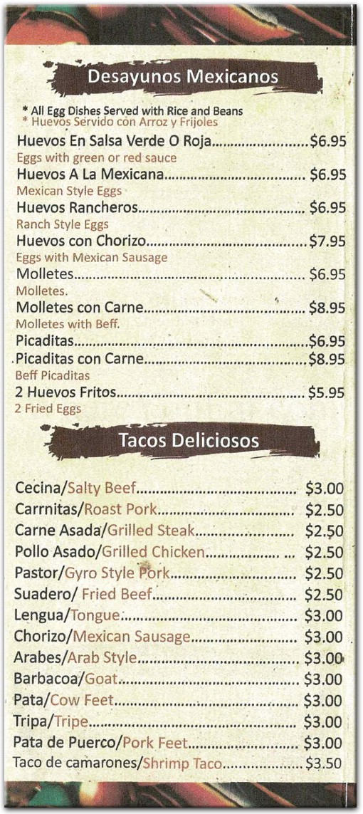 menu image