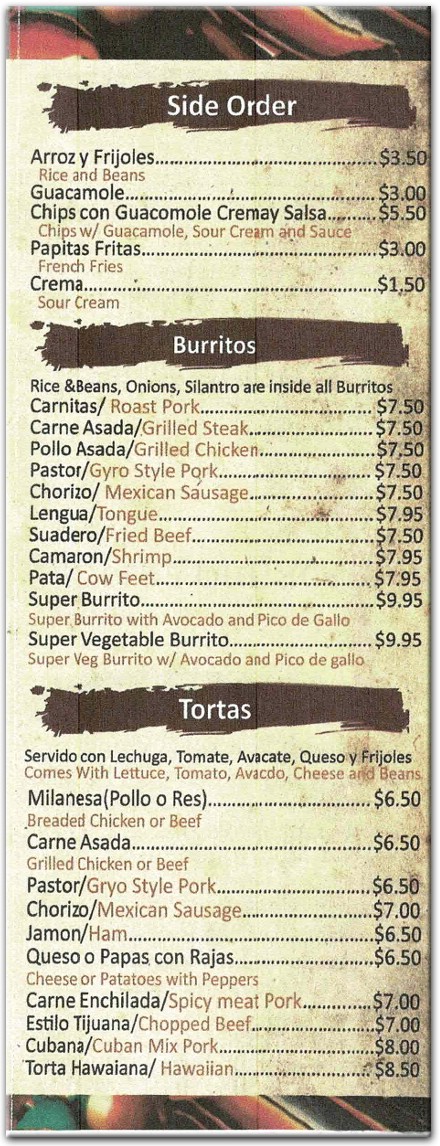 menu image