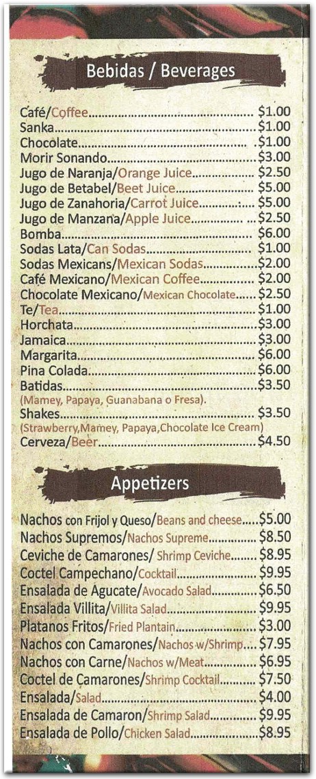 menu image