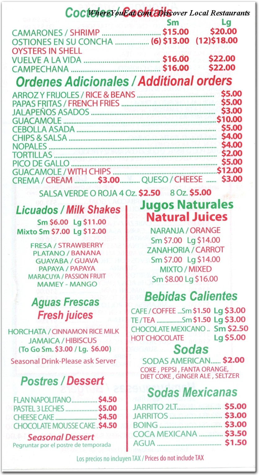 menu image