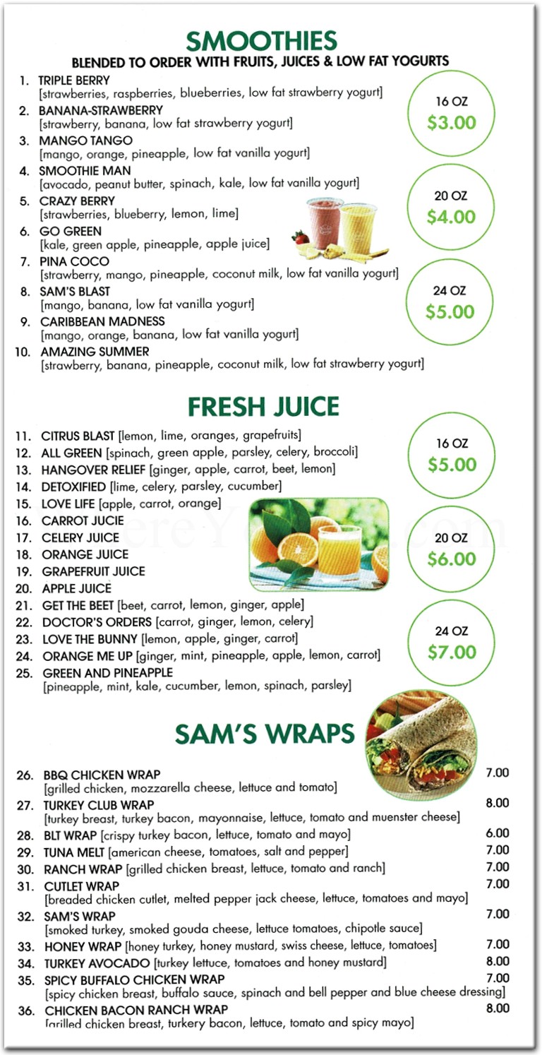 menu image
