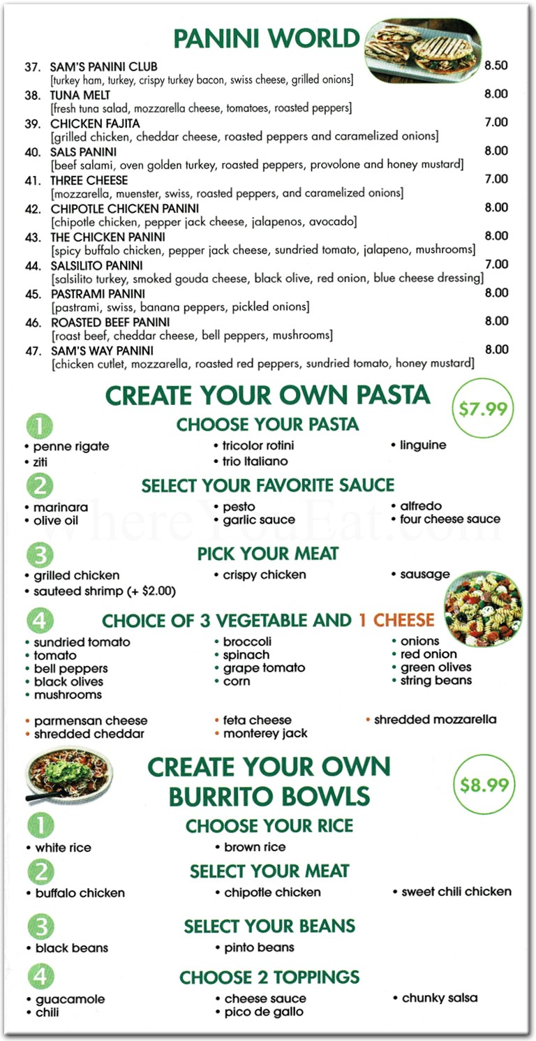 menu image