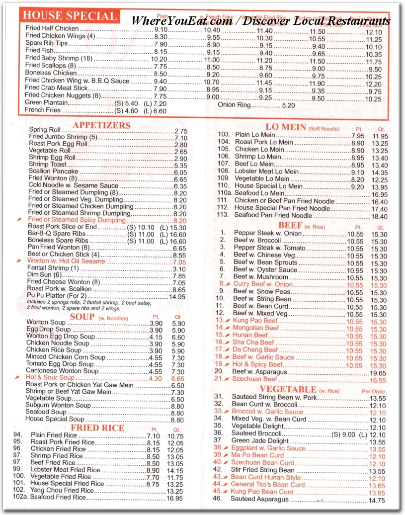 menu image