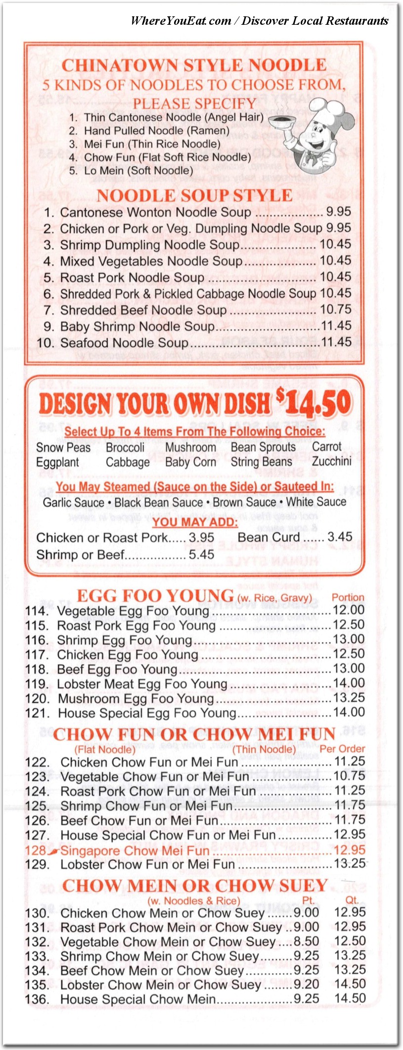 menu image