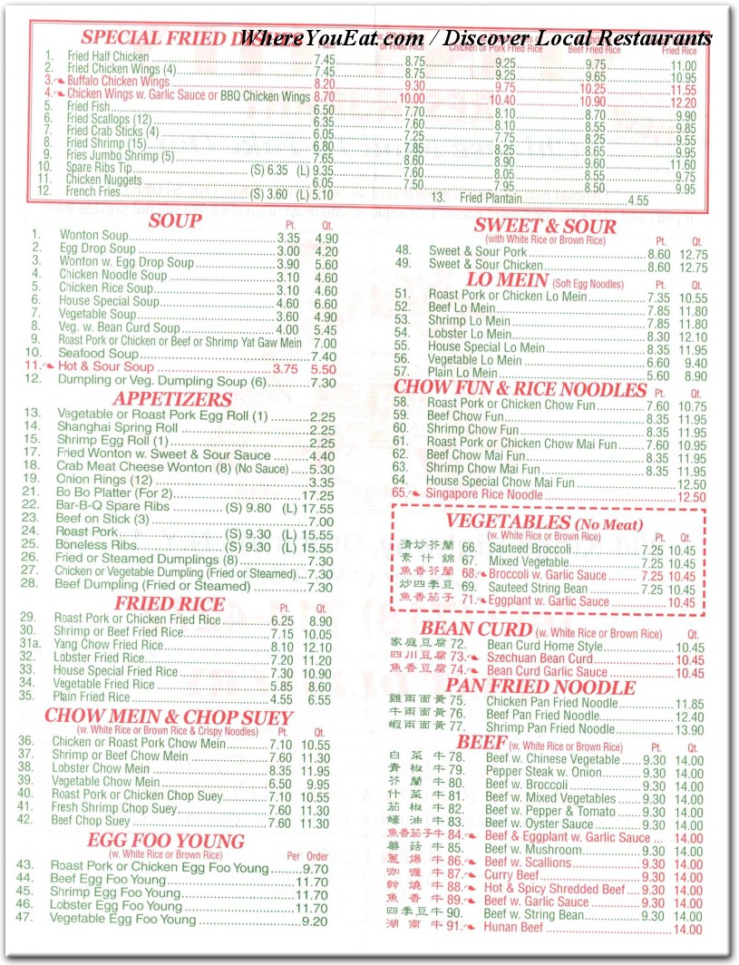 menu image