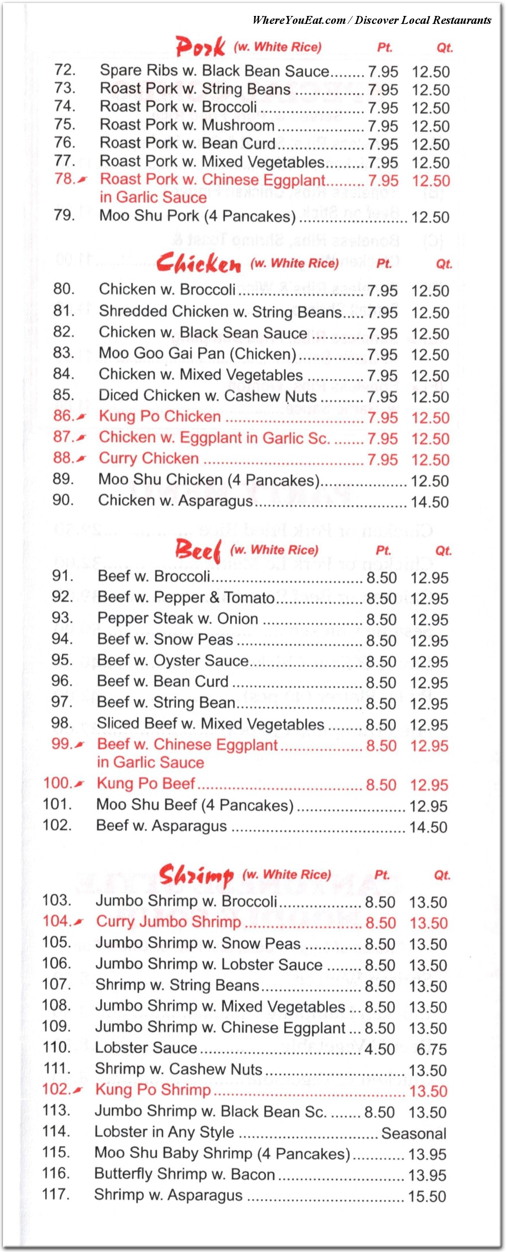 menu image