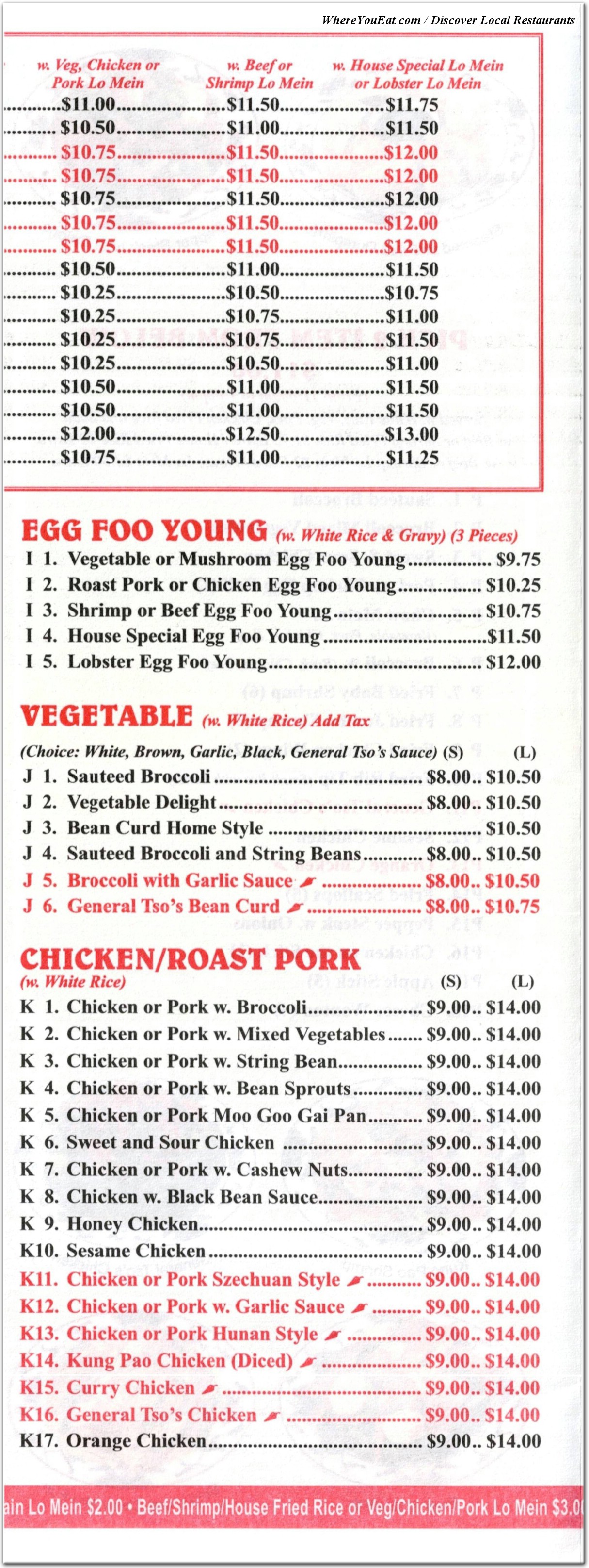 menu image