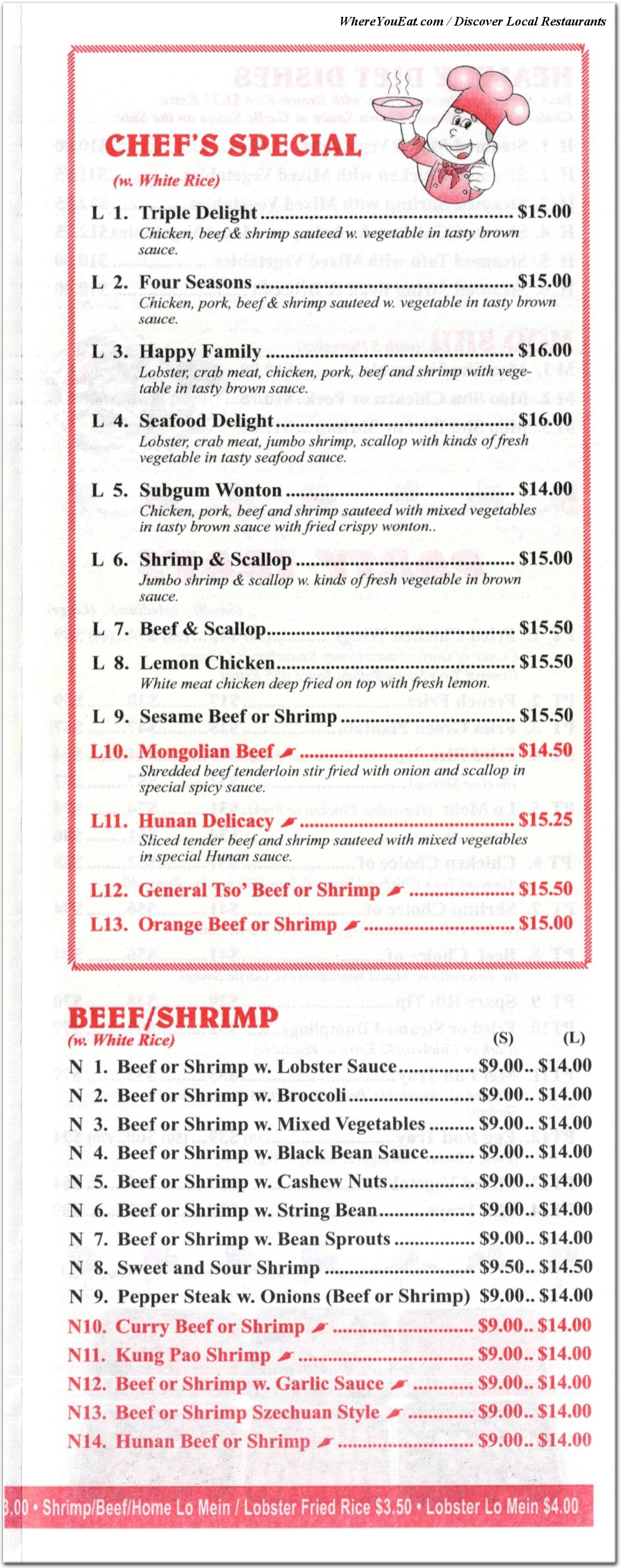 menu image