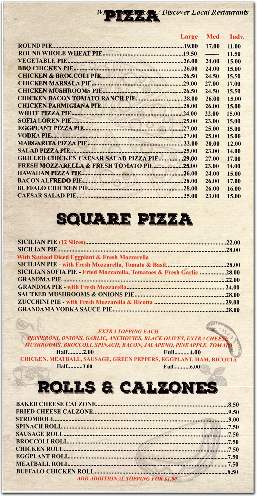 menu image