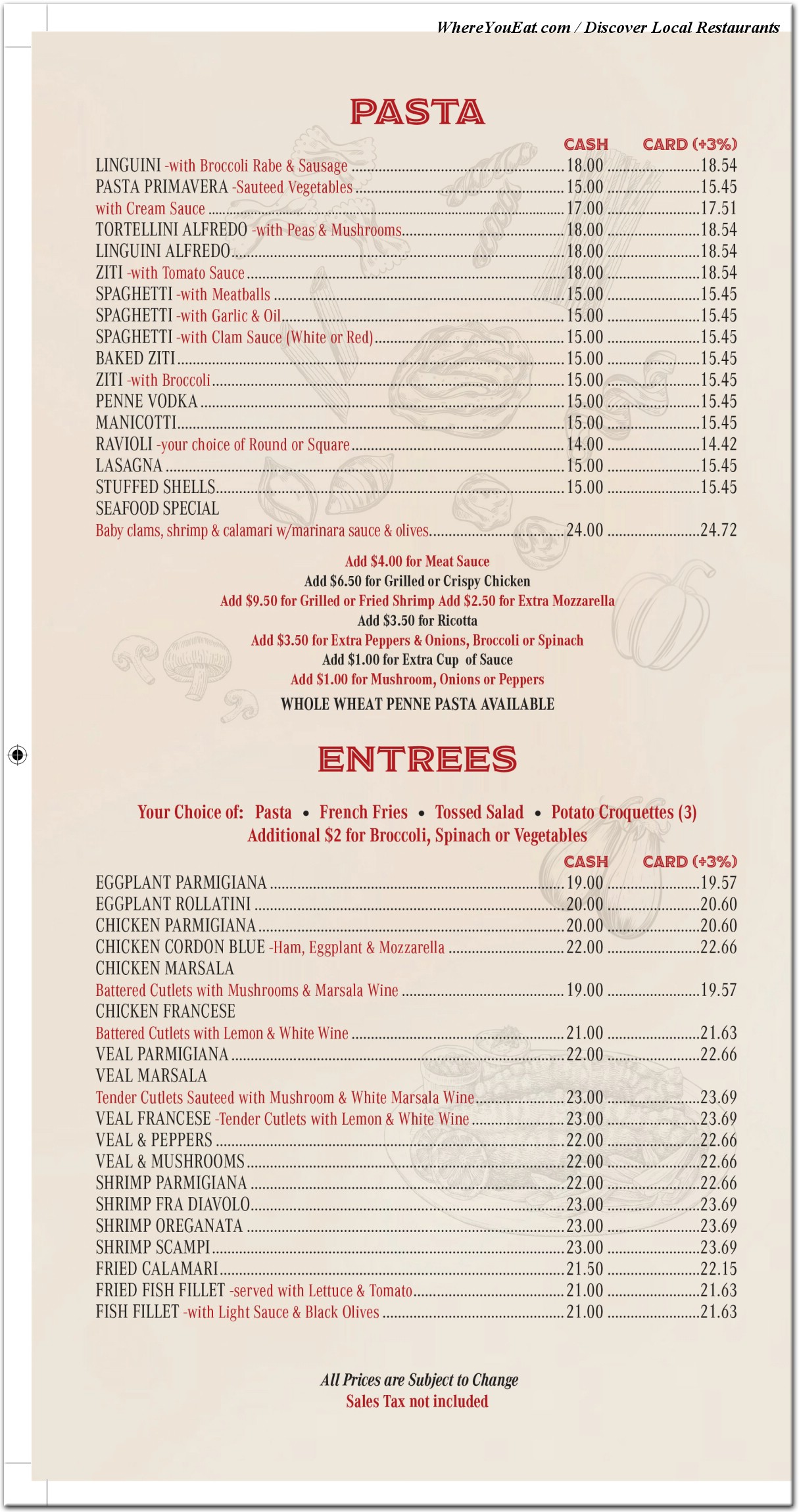 menu image