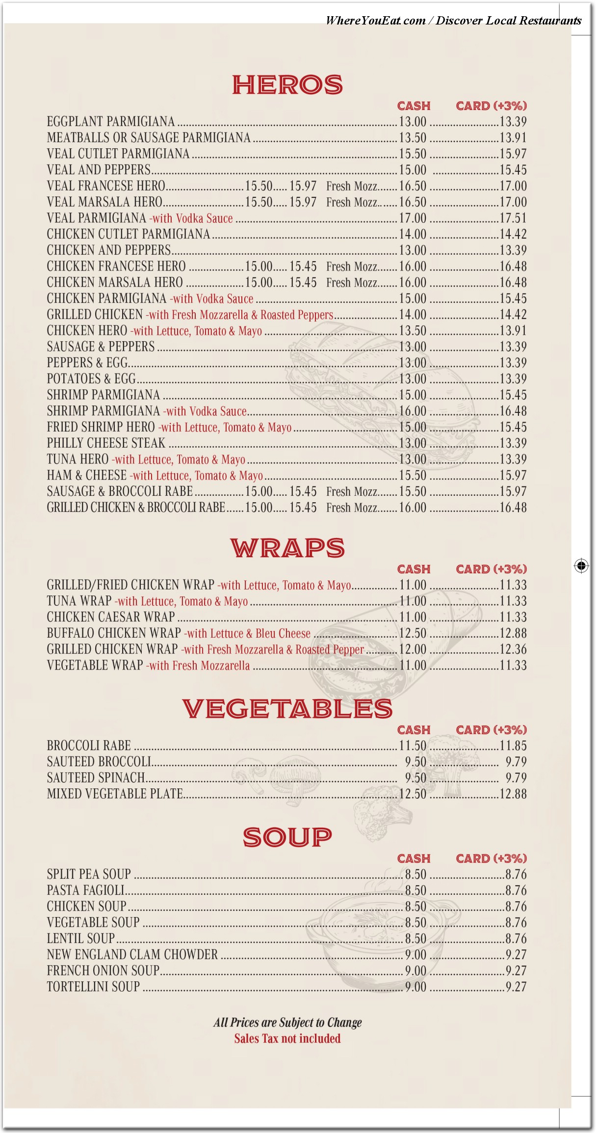 menu image